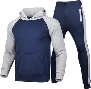 Chándal con capucha para hombre, conjunto de 2 piezas deportivo para hombre, sudaderas de felpa para Fitness, conjuntos de pantalones, logotipos y diseños de impresión personalizados - Product Image 6