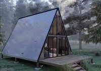 Maison/Cabane/Logement en bois moderne pour usage en villa/hôtel, personnalisable avec un design contemporain