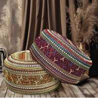 Topi Kufi Muslim Logo Kustom, Bahan Polyester Katun, Grosir, Penutup Kepala Islami Pria, Desain Baru