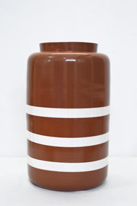 แจกันตกแต่งพื้นรูปกลองสุดพิเศษแจกันตกแต่งบ้าน/งานแต่งงานสองโทนสีเคลือบผงโลหะใหม่ - Product Image 5