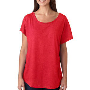 T-shirt basique pour femme en maille extensible à col rond et manches courtes, ourlet arrondi, couleur unie - Product Image 4