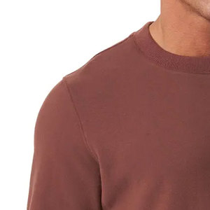 Sudadera de Invierno de Algodón Grueso para Hombre, Estilo Cuello Redondo, Tinte Liso, Bordado, Suministro Directo de Fábrica al por Mayor - Product Image 5