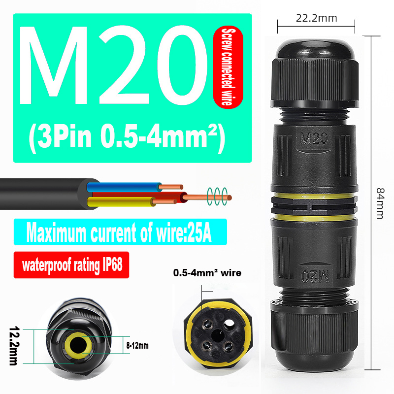 M20-3P(8-12MM)