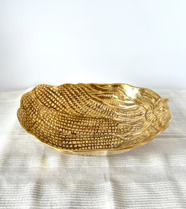 ชามทองเหลืองสำหรับตกแต่งงานหัตถกรรมพื้นผิวใบชามทองเหลืองเป็นที่ต้องการสูง - Product Image 6