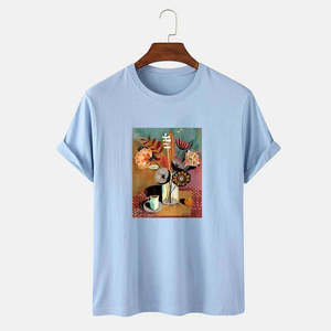 T-shirt élégant imprimé personnalisé pour hommes, tissu léger et respirant idéal pour le confort quotidien. - Product Image 2