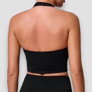 Sujetador deportivo de alto soporte para mujer, con cuello Halter Sujetador deportivo, soporte medio, realce de espalda abierta, gimnasio, Fitness, Yoga, entrenamiento, ropa interior, mayorista - Product Image 6