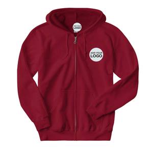 Sweat-shirt à capuche zippé indépendant avec fermeture éclair - Product Image 1