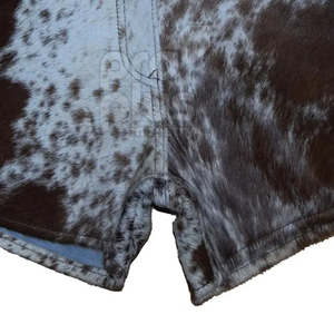 Pantalones Cortos de Cuero Genuino de Pelo de Vaca para Hombre y Mujer, Ropa Casual de Verano, Servicio OEM, Transpirable y Ecológico - Product Image 3