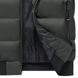 เสื้อแจ็คเก็ตพัฟเฟอร์มีฮู้ดสำหรับผู้ชาย แฟชั่น กันน้ำ ซิปแบบถัก ทรงเข้ารูป ระบายอากาศได้ดี มีไซส์พลัสไซส์ให้เลือก เหมาะสำหรับใส่ในฤดูหนาว - Product Image 6