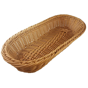 Bandeja de servicio de mimbre de bambú de lujo al por mayor artículo decorativo para el hogar de la mejor calidad con asas estándar superior para servir y almacenar - Product Image 3