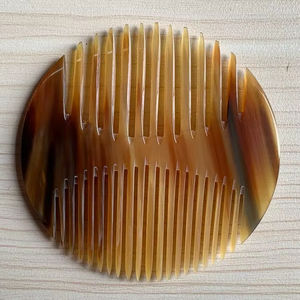 หวีเขาสัตว์คุณภาพสูง ทำด้วยมือ ผิวเรียบเนียน ป้องกันผมชี้ฟู สำหรับร้านเสริมสวยและใช้ส่วนตัว - Product Image 1