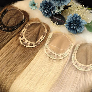 Venta caliente 2025 Topper Handtied 100% Remy Hair Extensiones de cabello Yaki recto virgen de alta calidad Cutícula completa - Product Image 2