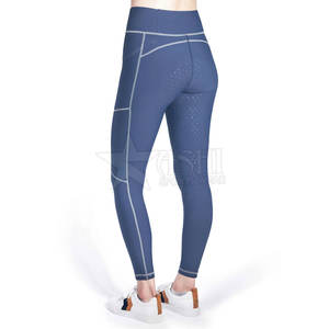 Pantalones de equitación ecológicos para mujer personalizados de alta calidad, pantalones ecuestres femeninos más vendidos, mallas, ropa - Product Image 4