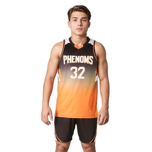 Uniforme de basket-ball respirant de haute qualité, taille plus, personnalisable, vêtements de sport, 100% polyester, sans manches - Product Image 4