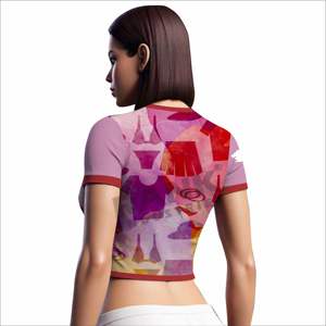 Camisetas Cortas para Mujer, Uso en Exteriores, Camisetas Cortas para Mujer Más Vendidas, Ropa, MOQ Bajo - Product Image 2