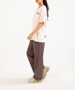 Camiseta de Algodón Personalizada de Alta Calidad para Mujer 2026, 100% Algodón, Transpirable, de Secado Rápido, Manga Corta, Corte Regular - Product Image 2