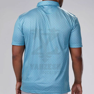 2023 camisas para hombre con logotipo personalizado bordado de alta calidad transpirable ecológico 220 algodón/fibra de bambú de punto sólido - Product Image 5