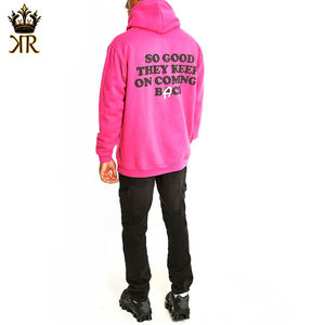 <b>Men's</b> Core <b>Hoodie</b> 100% Cotton <b>Pink</b> Light Weight Insulated Comfortable Regular Fit for Winter Everyday Wear - Product Image 4