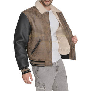 Veste Letterman cousue de haute qualité Veste Letterman confortable à porter à la mode Veste Letterman avec logo personnalisé - Product Image 6