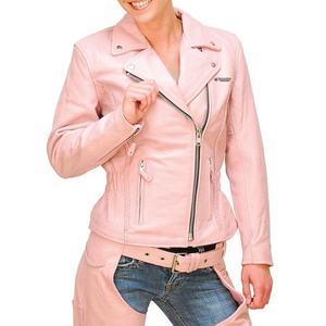 เสื้อแจ็กเก็ตมอเตอร์ไซค์สำหรับผู้หญิงเสื้อแข่งรถหนังแท้ XL ออกแบบโลโก้ได้ตามต้องการ - Product Image 1