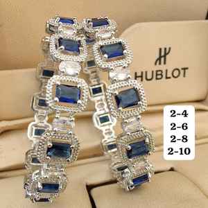 Premium Quality Artificial Diamond <b>Bangles</b> Pair for Women Perfect for Weddings, Parties, and Traditional <b>Indian</b> Outfits - Product Image 2