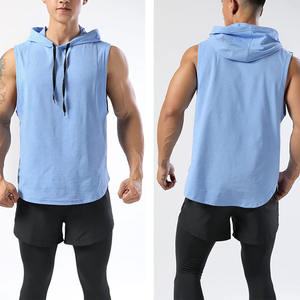 2025 Custom <b>Gym</b> <b>Hoodie</b> for Men High Quality 100% Cotton Breathable Stylish Hoodies With Printed Pattern for Summer Exercise - Product Image 6