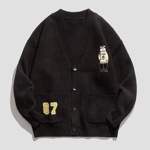 2025 Diseño superior Multicolor de alta calidad con precios baratos Estilo causal Logotipo privado Hecho en fábrica Hombres con cuello en V Cardi-gens - Product Image 3