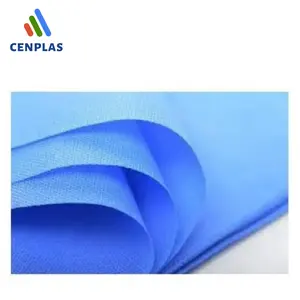 Tela no tejida de estilo azul, material suave de estilo liso de Vietnam, Material no tejido teñido con patrón
