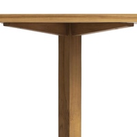 Table d'extérieur en teck massif, table de jardin d'Indonésie, ensemble de meubles de restaurant, table carrée, quatre chaises, table de café
