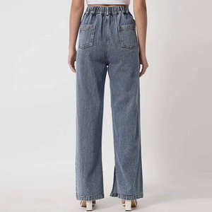 Gran oferta, pantalones vaqueros ecológicos para mujer, pantalones acampanados de algodón de alta calidad, pantalones vaqueros de estilo moderno únicos para mujer - Product Image 4