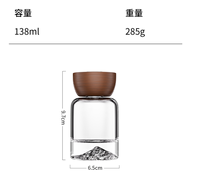 Ensemble diffuseur à bâtonnets d'aromathérapie en gros, bouteille en verre épais de 120 ml avec couvercle à fleurs séchées