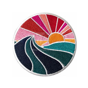 Parche Bordado Adhesivo de Borde Merrow de Color Sólido, Diseño Más Reciente, Más Vendido, Bajo MOQ - Product Image 4