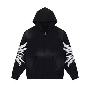 Sweat-shirt en molleton 100% coton personnalisé de haute qualité 2025 avec capuche, sweat-shirts les plus populaires, sweat-shirts adaptés aux hommes - Product Image 2