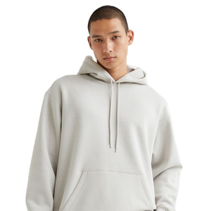 Sweat à capuche surdimensionné en coton éponge française 400gsm personnalisé de haute qualité Épaule tombante en polaire épaisse avec motif brodé pour l'hiver - Product Image 1