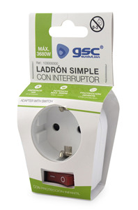 Adattatore semplice con interruttore 250V 16A (GSC 103000000) - Product Image 2