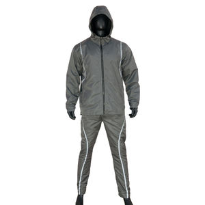 Vente en gros d'entraînement et de jogging veste vintage personnalisée unie ensembles de sweats à capuche et de jogging vêtements techniques en nylon réfléchissant survêtement coupe-vent - Product Image 1