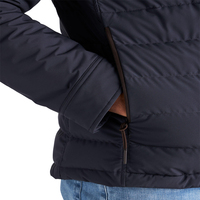 Manteau d'hiver pour hommes avec col montant Veste bouffante Nouveau design Casual Hooded Full Zip Shiny Bomber Alternative Down Coat