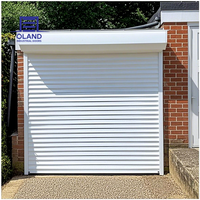 Porte à enroulement en aluminium prix usine, porte industrielle extérieure isolée, résistante au vent et antivol pour entrepôt