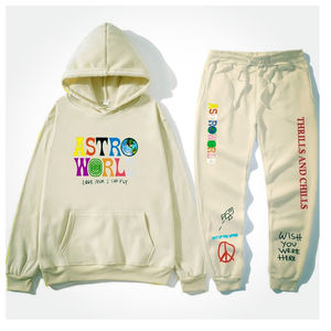 Unisex hecho a medida 2 uds otoño liso teñido pulóver chándales para niños pequeños Boutique Jogger ropa conjunto Logo con capucha. - Product Image 4