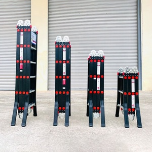 Échelle escamotable en aluminium portable 4x4, échafaudage multifonctionnel industriel, échelles combinées pour supermarchés, isolation - Product Image 6