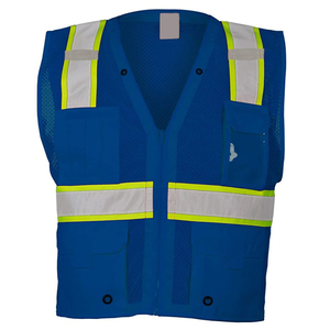 Chaleco DE SEGURIDAD reflectante naranja Hi Vis para hombre con uniforme de trabajo de impresión de logotipo de malla de alta visibilidad para chaleco de seguridad - Product Image 5