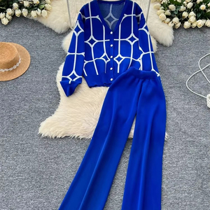 Ensemble 2 pièces imprimé de qualité supérieure 100% coton biologique vente en gros survêtements tendance survêtements élégants pour femmes - Product Image 4