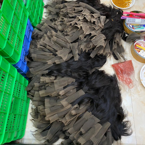 Venta al por mayor Negro Natural SDD Brasileño Remy Cabello Recto Paquetes de cabello humano Cierre de encaje - Product Image 1