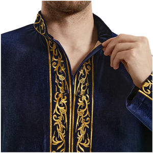 Vêtements islamiques de haute qualité Daffah Thobes, vente en gros, Jubba marocaine pour hommes, Thawb, Thobe, Kaftan, Qamis d'hiver, grande taille, respirant - Product Image 5
