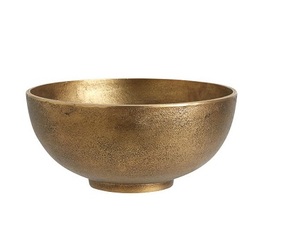 Meilleure vente bol en acier inoxydable autre hôtel buffet décor bol à fruits fantaisie servir saladier grand rond luxe feuille d'or - Product Image 4