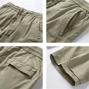 Pantalones cortos de trabajo para hombre de talla grande Essentials Item de 11 "con múltiples bolsillos hasta la rodilla - Product Image 3