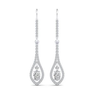 Pendientes REYES de plata de ley 925 con diamantes cultivados en laboratorio CVD HPHT para mujer, regalo de aniversario de boda de lujo, joyería fina - Product Image 2