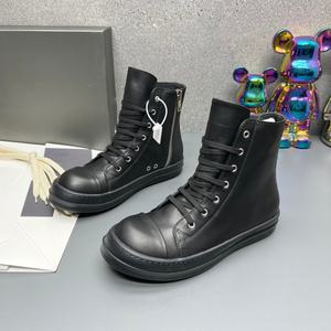 Bottes montantes de créateur, chaussures décontractées noires de qualité supérieure, à lacets, pour femmes, style chunky, pour la marche - Product Image 2