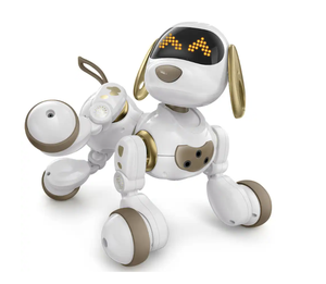 Ruko 18011 Chien robot intelligent pour enfants, chiot interactif avec télécommande et contrôle gestuel, cadeaux pour garçons et filles - Jaune - Product Image 1