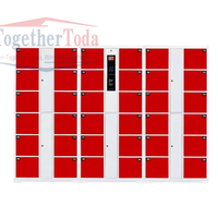 Casier intelligent Paquet de stockage électronique casier intelligent de colis intelligent numérique pour supermarché magasin 12 portes
